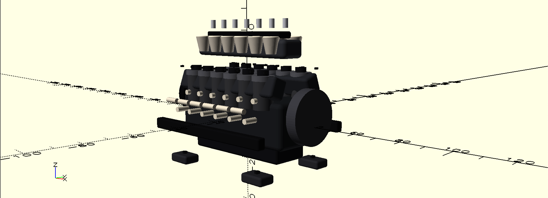 OpenSCAD output 1